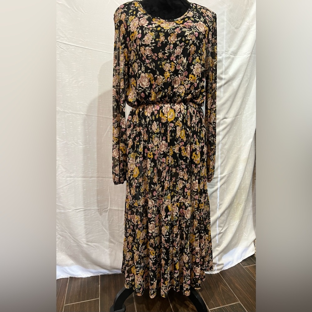 Wild Fable Poly Dress with shell underneath
